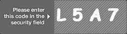 captcha code for visual authentication   letter L number 5 letter A number 7