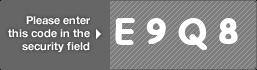 captcha code for visual authentication  letter E number 9 letter Q number 8