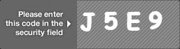 captcha code for visual authentication  letter J number 5 letter E number 9