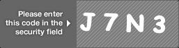 captcha code for visual authentication   letter J number 7 letter N number 3