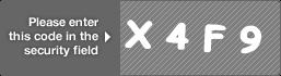 captcha code for visual authentication  letter X number 4 letter F number 9