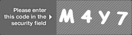 captcha code for visual authentication  letter M number 4 letter Y number 7