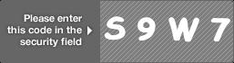 captcha code for visual authentication  letter S number 9 letter W number 7